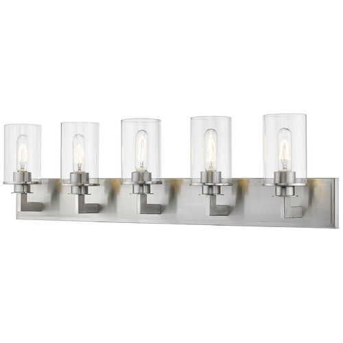 Z-Lite Savannah Brushed Nickel Bathroom Light by Z-Lite 462-5V-BN