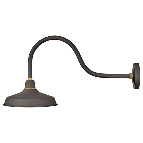 Hinkley Foundry 12-Inch Wide Museum Bronze & Brass Barn Light by Hinkley Lighting 10352MR