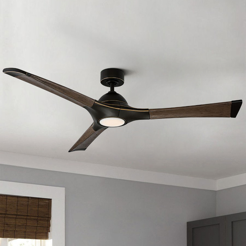 Woody 60-Inch LED Smart Outdoor Fan in Bronze by Modern Forms