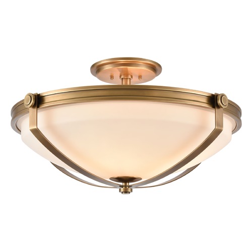 Elk Lighting Elk Lighting Connelly Natural Brass Semi-Flushmount Light 89116/4