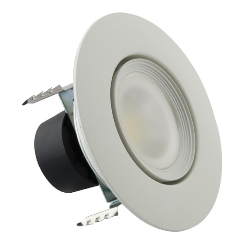 Satco Lighting 4 Inch 7.5W Color Selectable LED Recessed Gimbal Retrofit 600LM 90CRI by Satco Lighting S11822