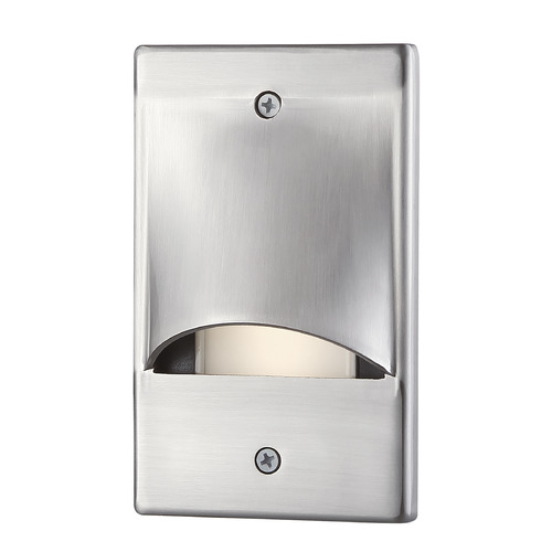 Brushed Nickel LED Recessed Step Light by Eurofase Lighting