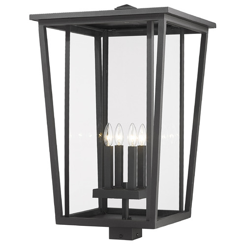 Seoul Black Post Light by Z-Lite