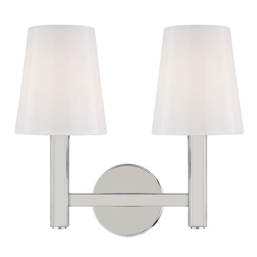 Thomas O'Brien Logan 13-Inch Polished Nickel Bath Vanity by Visual Comfort Studio