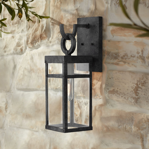 Hinkley Porter Medium Aged Zinc LED Outdoor Wall Light by Hinkley Lighting 2800DZ-LL