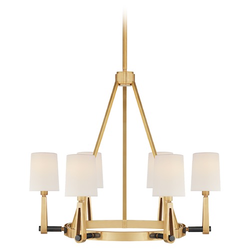 Visual Comfort Signature Collection Thomas OBrien Alpha Chandelier in Antique Brass by Visual Comfort Signature TOB5510HABBZL