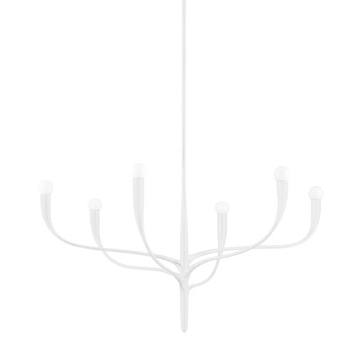 Labra 36.75-Inch Chandelier in White by Hudson Valley Lighting
