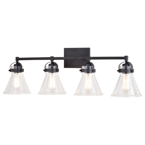 Vaxcel Lighting Vaxcel Lighting Mason Charcoal Black Bathroom Light W0413