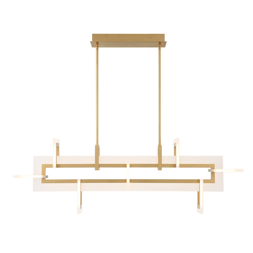 Inizio 48-Inch LED Linear Chandelier in Gold by Eurofase