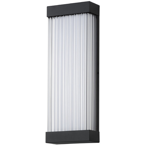Acropolis Black LED Outdoor Wall Light by ET2 Lighting