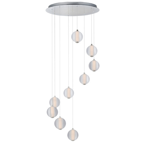 Rhythm Polished Chrome LED Multi-Light Pendant by ET2 Lighting