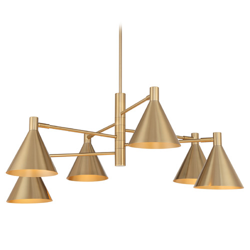 Savoy House Lighting Breegan Jane Pharos Noble Brass Chandelier