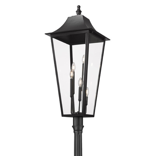 Z-Lite Gannon Black Post Light