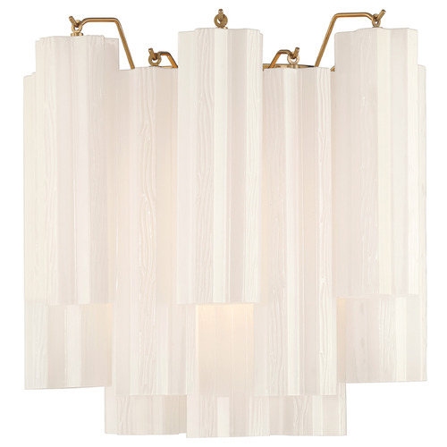 Crystorama Lighting Addis Aged Brass Sconce