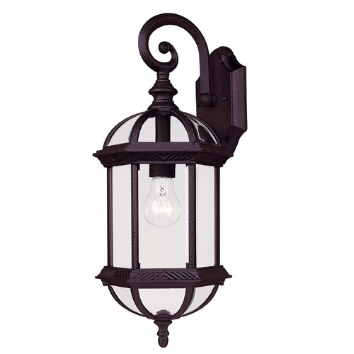 Kensington 20-Inch Outdoor Wall Light in Textured Black by Savoy House