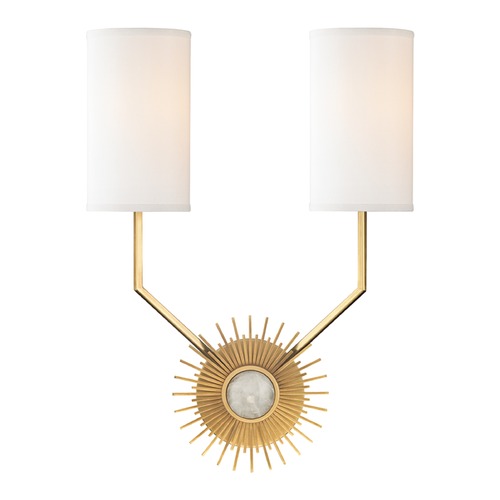 Borland Aged Brass Sconce by Hudson Valley Lighting