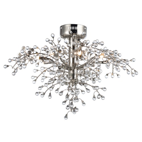 Maxim Lighting Cluster Polished Nickel LED Semi-Flush Mount by Maxim Lighting 38502CLPN