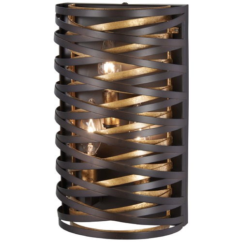 Minka Lavery Vortic Flow Dark Bronze with Mosaic Gold Sconce by Minka Lavery 3673-111