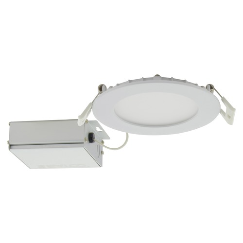 10W 4-Inch LED Edge-Lit Direct Wire CCT Selectable Dimmable by Satco Lighting