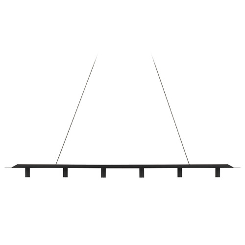 Visual Comfort Modern Collection Ponte 50-Inch 277V LED Linear Light in Black by Visual Comfort Modern 700LSPNT50B-LED930-277