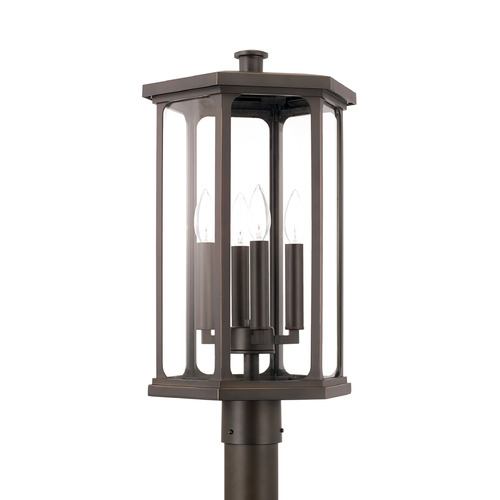 Capital Lighting Walton Outdoor Post Lantern in Oiled Bronze by Capital Lighting 946643OZ