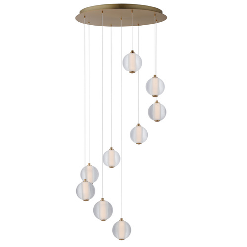 Rhythm Gold LED Multi-Light Pendant by ET2 Lighting