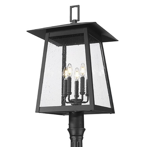 Z-Lite Rainer Black Post Light