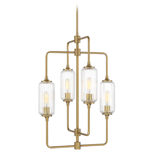 Savoy House Lighting Holton Warm Brass Mini-Chandelier