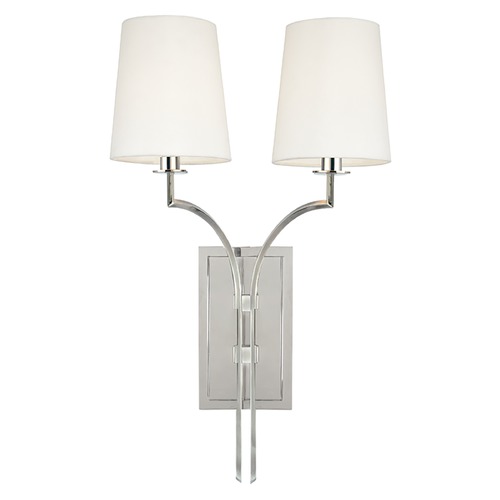 Hudson Valley Lighting Glenford Wall Sconce in Polished Nickel by Hudson Valley Lighting 3112-PN