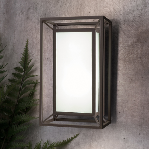 Pocket Sand Bronze LED Outdoor Wall Light by George Kovacs