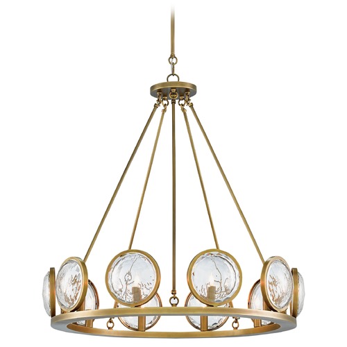 Currey and Company Lighting MarjieScope 32-Inch Chandelier in Antique Brass by Currey & Company 9000-0119