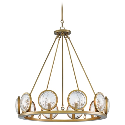 MarjieScope 32-Inch Chandelier in Antique Brass by Currey & Company
