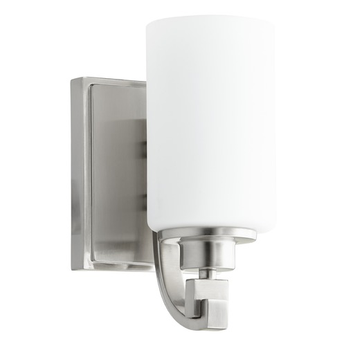Lancaster Satin Nickel Sconce by Quorum Lighting