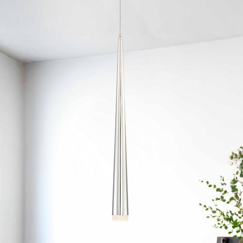 Cascade 18.90-Inch High LED Mini Pendant in Polished Nickel by Modern Forms