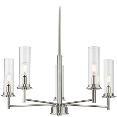 Progress Lighting Kellwyn Brushed Nickel Chandelier
