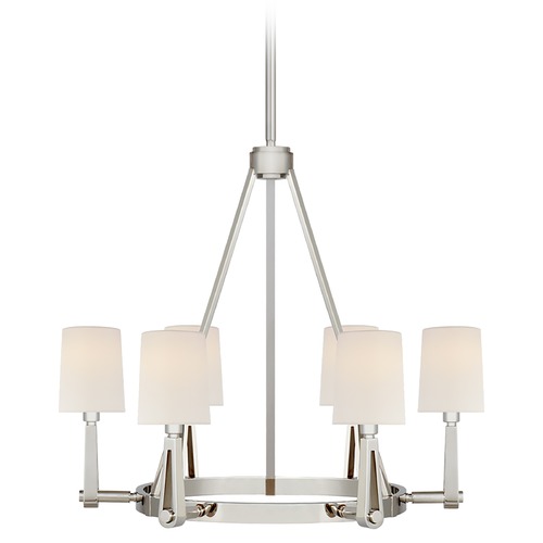 Visual Comfort Signature Collection Thomas OBrien Alpha Chandelier in Polished Nickel by Visual Comfort Signature TOB5510PNL