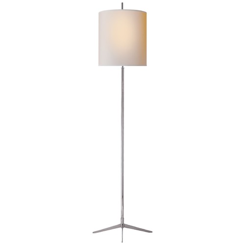 Visual Comfort Signature Collection Thomas OBrien Caron Floor Lamp in Polished Nickel by Visual Comfort Signature TOB1153PNNP