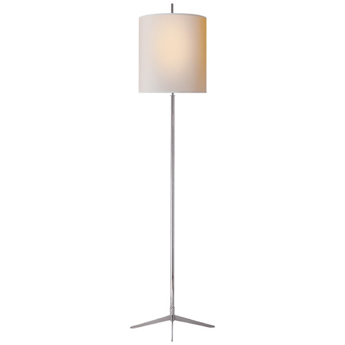 Visual Comfort Signature Collection Thomas OBrien Caron Floor Lamp in Polished Nickel by Visual Comfort Signature TOB1153PNNP