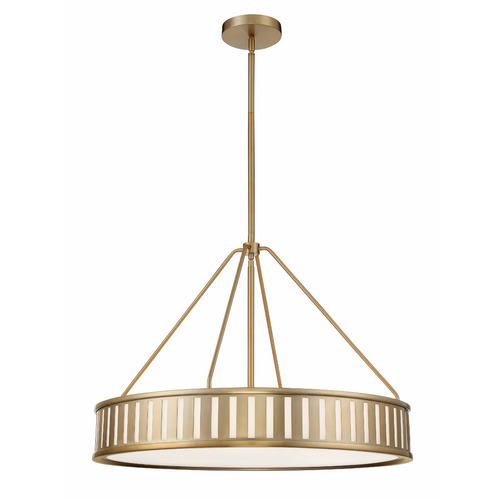 Crystorama Lighting Kendal 28-Inch Pendant in Vibrant Gold by Crystorama Lighting KEN-8306-VG