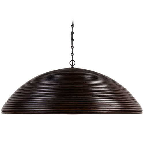 Linnea Bronze Etched Ribbon Glass Flush Mount Light