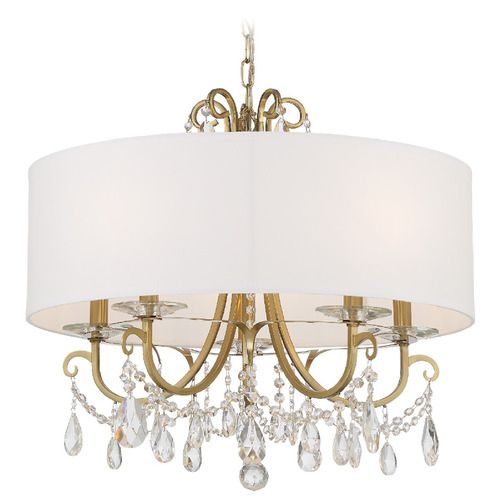 Crystorama Lighting Crystorama Lighting Othello Vibrant Gold Crystal Chandelier 6625-VG-CL-S
