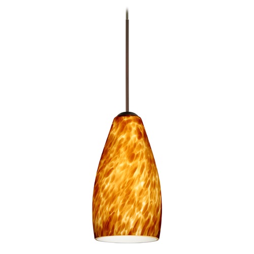 Besa Lighting Besa Lighting Karli Bronze Mini-Pendant Light 1XT-719818-BR