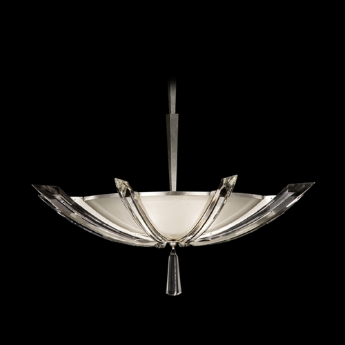 Fine Art Lamps Vol De Cristal Silver Leaf Pendant Light