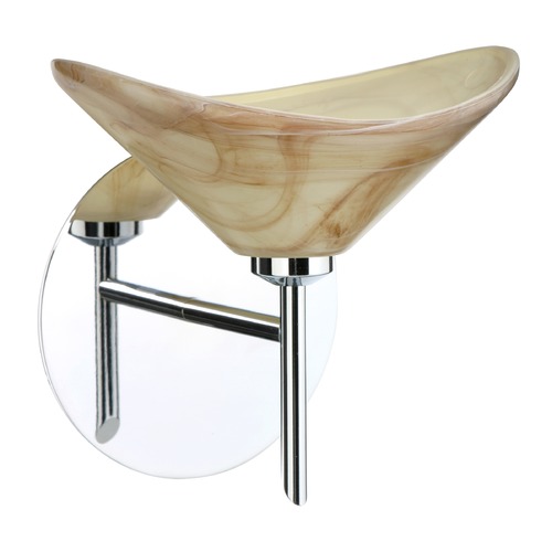 Besa Lighting Hoppi Chrome LED Sconce