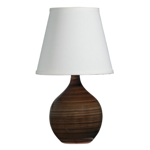 Scatchard Stoneware Tigers Eye Table Lamp by House of Troy Lighting