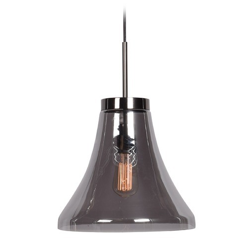 Access Lighting Simplicite Black Chrome Pendant by Access Lighting 63990-BCH/SMK