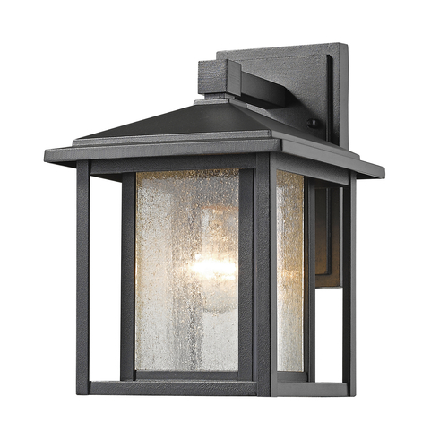 Aspen Black Outdoor Wall Light by Z-Lite