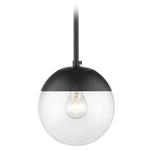 Golden Lighting Dixon Black Mini Pendant by Golden Lighting 3219-SBLK-BLK