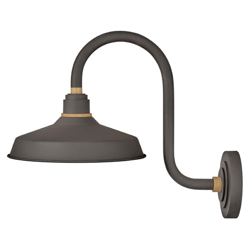 Hinkley Foundry 12-Inch Wide Museum Bronze & Brass Barn Light by Hinkley Lighting 10362MR