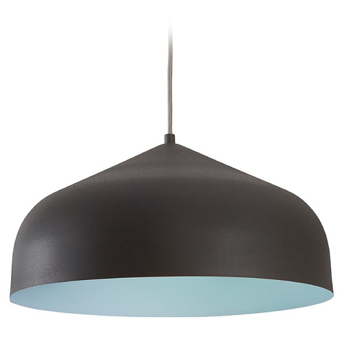 Kuzco Lighting Helena Graphite with Blue Pendant by Kuzco Lighting 49117-GH/BU